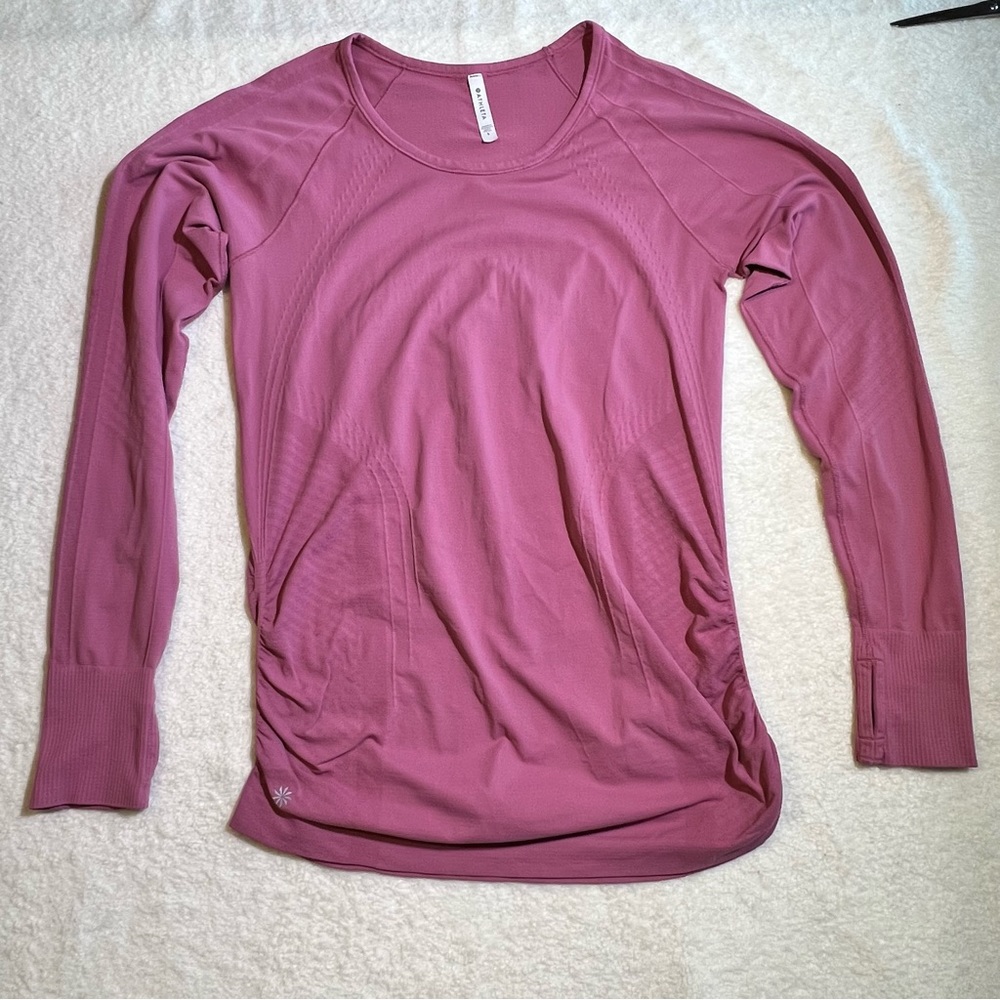 Athleta Speedlight seemless Pink Top